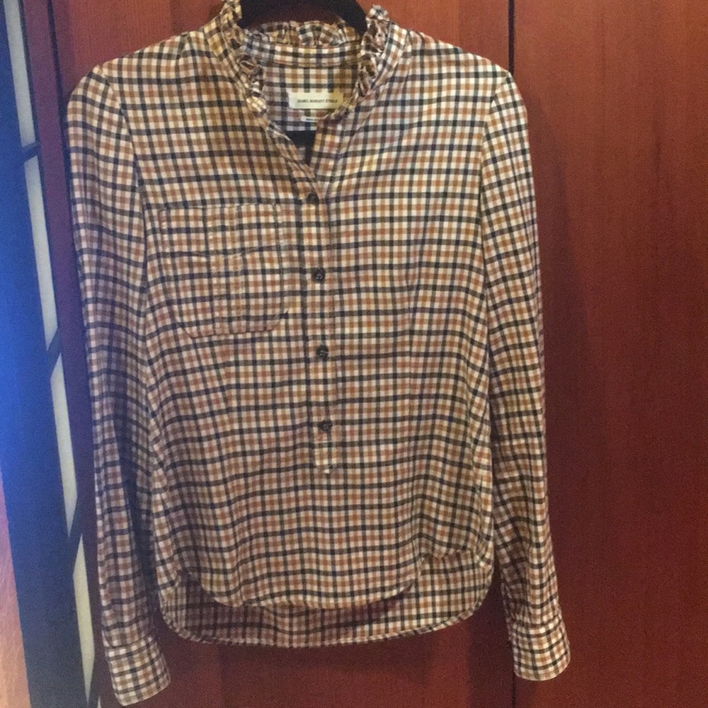 Isabel Marant Etoile plaid popover